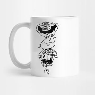 Monster over a man head Mug